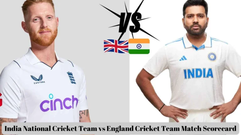 india national cricket team vs england cricket team match scorecard